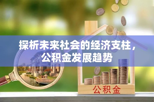 鸡东探析未来社会的经济支柱，公积金发展趋势