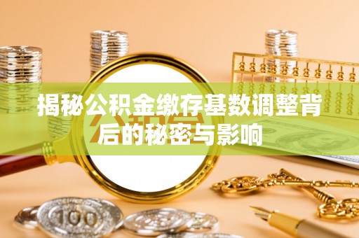 鸡东揭秘公积金缴存基数调整背后的秘密与影响