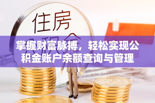 鸡东掌握财富脉搏，轻松实现公积金账户余额查询与管理