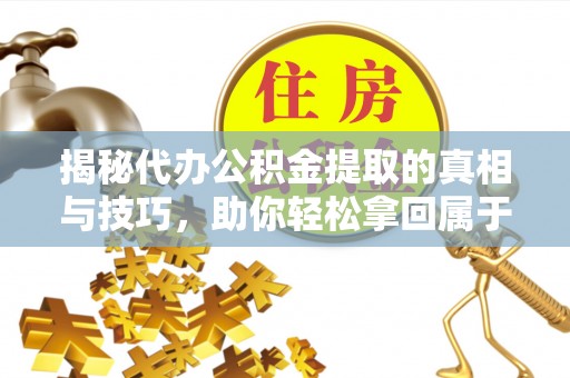 鸡东揭秘代办公积金提取的真相与技巧，助你轻松拿回属于你的钱