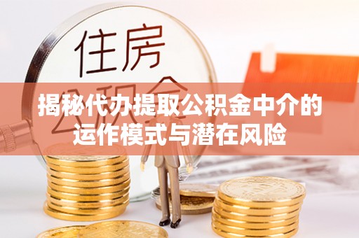 鸡东揭秘代办提取公积金中介的运作模式与潜在风险