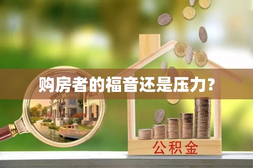 鸡东购房者的福音还是压力？