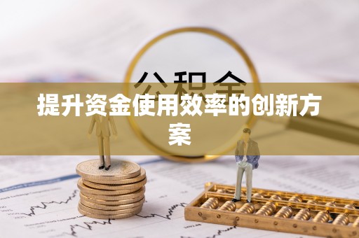 鸡东提升资金使用效率的创新方案