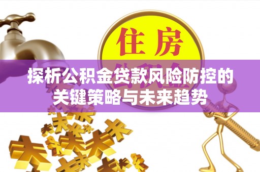 鸡东探析公积金贷款风险防控的关键策略与未来趋势