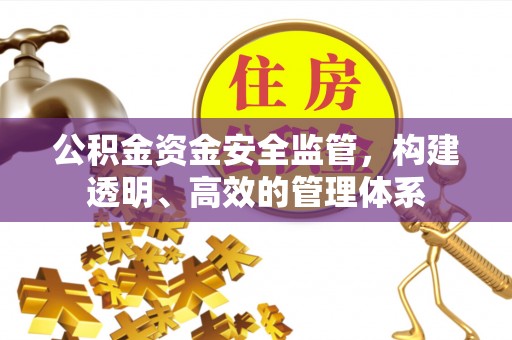 鸡东公积金资金安全监管，构建透明、高效的管理体系