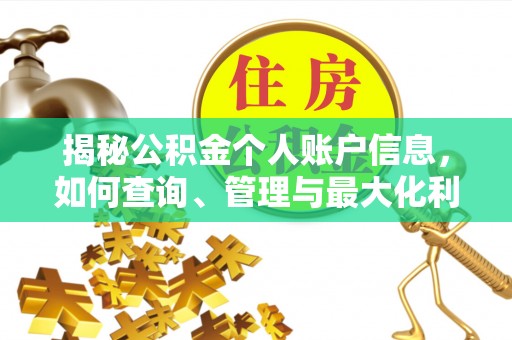 鸡东揭秘公积金个人账户信息，如何查询、管理与最大化利用
