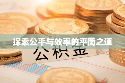 鸡东探索公平与效率的平衡之道