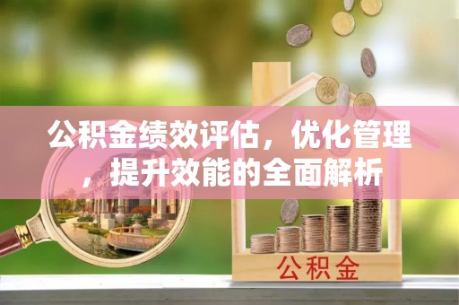 鸡东公积金绩效评估，优化管理，提升效能的全面解析