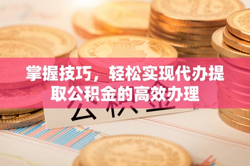 鸡东掌握技巧，轻松实现代办提取公积金的高效办理