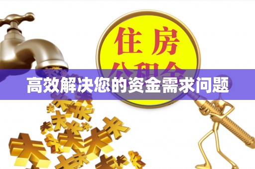 鸡东高效解决您的资金需求问题